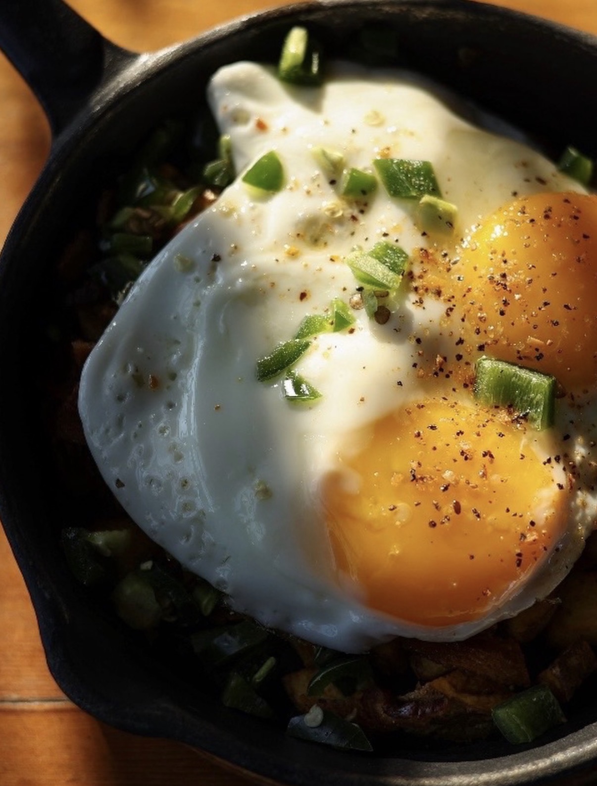 Weekend breakfast skillet at Captain Mike's